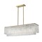 Z-Lite Glacier Linear Chandelier, 5-Light, 11.75 In.W x 42.75 In.L x 11.5 In.H, Modern Gold/Clear 1943-42L-MGLD - alternate 2